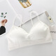 Japanese bear beauty back-wrapped chest tube top girl high school student's no rims bottoming bra camisole underwear women's white one size