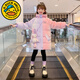 G.duck Little Yellow Duck Girls Down Jacket Western Style Winter Thickened Girls Older Children Winter Clothes Mid-Length Children's Disposable Jacket Pink Purple 150 cm