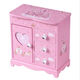 Fantasy Pink Castle Cartoon Wooden Jewelry Box Girl Jewelry Box Hairpin Storage Princess Tiara Drawer Cosmetic Box Kaicat Cat Three Drawers and One Door