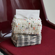 Yusenyi MolingTalk Small Fragrance Tissue Box Woven Decoration Living Room Dining Home Desktop Tissue Box Light Luxury White