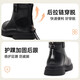 XIAO MI BU Qianjin Girls Single-Lined Leather Boots Children's Princess Winter Martin Boots Women's Shoes Fashion Winter Girls