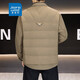 Jeanswest National Standard Новый мужской пуховик с лацканами Мужская куртка 90 Флисовый легкий тонкий чистый пуховик Коричневый 4XL