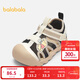 Balabala baby functional shoes baby shoes cartoon 2025 summer new shoes white and black tone 00319 25