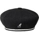 Kangol (KANGOL) men's and women's hat beret, retro contrasting color, versatile autumn and winter style, fashionable and simple casual hat trend K3408 Black black S (suitable for head circumference 54-55)