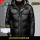 JASONWOOD luxury high-end brand glossy down jacket men's 2025 winter thickened cold-proof business casual bread jacket high-end black ready stock winter 2XL