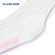 E LAND KIDS pedophile girls' socks 26 spring and summer new sweet lace princess socks mid-calf socks Ivory ivory/39 10-12 years old, foot length 18-20cm