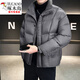 Woodpecker (TUCANO) New National Standard 90 Down Stand Collar Down Jacket Men's Winter Cloud Puff White Duck Down Warm Jacket Men's Bread Jacket Black M 100Jin Jin is equal to 0.5kg -120Jin Jin is equal to 0.5kg