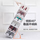 Fantasy Plastic Shoe Box Transparent Storage Box Drawer-type Porch Storage Artifact Single Shoe Cabinet for Shoes to Save Space Shoe Rack Women's Flip White Frame Buy 6 Get 6 Free Total 12 Pieces 0x0x0cm