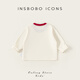 INSBOBO Children's T-shirt 2026 Spring Boys New Baby Style Children's Clothes Girls Clothes Tops Spring and Autumn Bottoming Shirts Beige 100