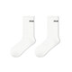 Pami PRIMEET/Pami cotton socks women's spring and autumn mid-calf socks sports letters black and white basketball running stockings white-pack 1 pair one size fits all (suitable for sizes 36-39)