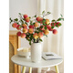 Fruit Apple Artificial Flower Living Room Decoration Fruit Branches Green Plants Gardening Vase Flower Arrangement Decoration and 6 Yellow Oranges 3 Branches