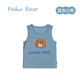Nido Bear Lyocell Summer New Children's Sports Vest Men's and Women's Baby Cute Cartoon Vest Blue Bear 80
