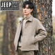 JEEP SPIRIT shirt-style lapel down jacket men's workwear short 2025 winter high-end lightweight youth jacket black (selected 90 white duck down) XL