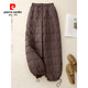 Pierre Cardin (pierre cardin) minus 40 degrees extreme cold down cotton pants for women's winter outer wear 2025 new Northeast Harbin cold and windproof pants black down cotton pants for women's outer wear M