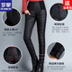 ROMON down pants for women to wear high waist thickened white duck down slimming double-sided warm winter Korean style pencil pants for women black 4XL 136-155Jin Jin is equal to 0.5kg waist circumference 82-97