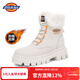 Dickies women's snow boots women's boots plus velvet Martin boots thickened warm cotton boots high-top casual boots beige 37