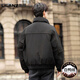 LILANZ official 2025 new men's high-end stand-up collar thickened down jacket winter trendy brand coat white duck down winter coat YR2558 black - flagship model L (120-135Jin Jin equals 0.5kg)