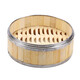 Shantou Lincun commercial dim sum steamer bamboo steamer steamer steamer rice basket stainless steel edge steamer grid Cantonese style morning tea restaurant steamer lid 19.5cm