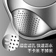 Tuojin 304 stainless steel drain basket multifunctional rice washing sieve fruit plate household rice washing artifact kitchen special dishwashing basin 304 stainless steel drain basket (silver)