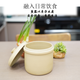 Language of Stone Natural unglazed plain porcelain crock pot soup health stew pot crock pot Rongzhou pottery water-proof stew pot kitchen utensils and tableware light brown 0.5L 1 piece