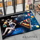 Fantasy billiard hall entrance floor mat billiard decoration layout carpet billiard room entrance welcome stain-resistant easy-care foot mat Pattern 5. 200 cm X 300 cm