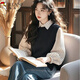 The popular style of Woodpecker (TUCANO) this year is good-looking, unique, beautiful, fashionable and old-looking white striped fake two-piece shirt 5198-black style. Collection, purchase and priority delivery. S Recommendation: 80-95Jin Jin is equal to 0.5kg