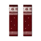 Pami Fair Isle Gray Socks Women's Spring and Summer Bubble Socks Japanese Warm Leg Covers with Snow Boots Spring Mid-calf Stockings Red - Pack 1 Pair One Size