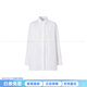 Burberry (BURBERRY) Printed Lapel Long Sleeve Shirt Women's White New Year's Gift White One Size 12