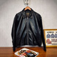 CHEVALPES international first-line brand wide version, thin, soft black lapel zipper vegetable tanned sheepskin leather jacket for men, black sheepskin S <145Jin Jin is equal to within 0.5kg>