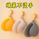 Shengxia silicone thickened heat insulation gloves kitchen household oven microwave anti-scalding hand cap pot handle macaron yellow pair of 2 pieces