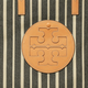 Tory Burch Ella Double T logo stripe lightweight commuting canvas with leather trim canvas bag tote bag basic package (bag + dust bag)