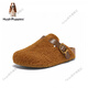 Hush Puppies 2024 Autumn New Plush Boken Slippers Women's Leather Slippers Zhongxing 36