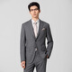 VICUTU Men's Formal Suit Business Versatile Travel Commuting Gray Pinstripe Suit 26 New Style Gray Pinstripe 175C Suit Top