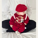 Modal baby jumpsuit baby suit autumn and winter Chinese style infant and toddler festive Tang suit winter clothing one-year-old clothing, everything goes well (excluding cap) 66cm recommended age 3-6 months (recommended 10-14Jin Jin equals 0.5 kg)