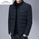 Emporio Armani EA7 Armani Down Jacket Men's Short Stand Collar New Winter White Duck Down Jacket Young and Middle-aged Korean Version Thick Warm Men's Clothing Black 3XL 190