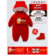 Disney Newborn Baby Full Moon Clothes New Year's Eve Hundred Days Horse Baby Clothes Boys and Girls Red Festive Jumpsuit Winter Clothes Red 59cm