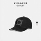 COACH gift outlet baseball cap sun visor for men and women, black M/L