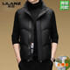 LILANZ 90 White Duck Down Vest Men Middle-aged Thick Vest Vest Dad Shoulder Down Jacket Winter Khaki Counter XL 180 Size Weight 135-150Jin Jin is equal to 0.5 kg