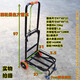 Pupan hand cart household folding pull truck small pull cart convenient trailer luggage cart lightweight trolley shopping cart large 4-wheel stainless steel load-bearing 200Jin Jin is equal to 0.5 kg