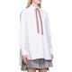 THOM BROWNE women's shirt breathable and comfortable cotton white daily commuting top casual white one size | IT-38