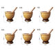Banna Dai wooden pounding bucket, commercial cold chicken feet, yellow wooden mortar, medicine jar, pounding bowl, garlic jar, household masher, yellow wooden mortar-No. 9+ stick
