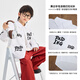 Paiding Children's Clothing Boys' Shirts 2026 Spring Thin Children's Shirts Letter Graffiti Boys Clothes Long Sleeve Tops White 120 cm