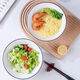 Tuojin German quality Jingdezhen craft ramen bowl household large bowl instant noodle bowl soup bowl bamboo hat bowl ceramic salad bowl Jingdezhen 8-inch bamboo hat bowl 4 pieces