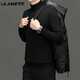 利郎（LILANZ）轻时尚男装羽绒服短款冬季新款加厚保暖中青年男士连帽时尚休 M (170)