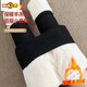 Early diameter winter lamb velvet cotton trousers for women's outer wear plus velvet thickened women's leggings high waist Northeast cold-proof extra thick thermal pants black lamb velvet cotton pants L recommended 80-100 Jin Jin equals 0.5 kg