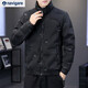 Navigare Итальянский маленький зимний мужской пуховик для парусного спорта 2025, новый модный короткий стиль, красивый, легкий, утолщенный и универсальный, черный 2XL