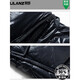 利郎（LILANZ）羽绒服短款2025冬季新款男高端加厚可卸帽保暖外套夹克男 黑色 M 170/88A