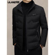利郎商场同款男士轻薄羽绒服男立领商务休闲保暖鸭绒外套中男装90白鸭 卡其色 M 170 建议体重100-125斤