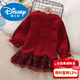 Disney Girls' Velvet Dress Autumn and Winter Baby Red New Year's Eve Clothes Children Little Girls Sequined Princess Dress Burgundy 100 cm