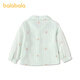 BALABALA Shopping mall same style BALABALA baby shirt baby top boy 2026 new style simple refreshing fashion green tone 00344 73